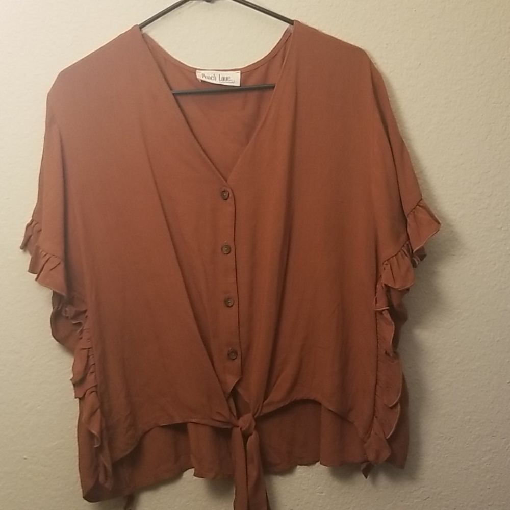 Rust blouse